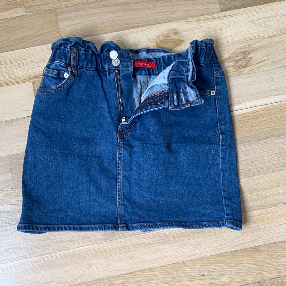 Denim mini skirt, size small